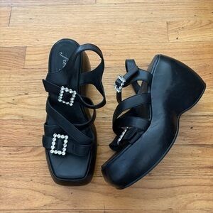Free People Wedge Sandals Size 7